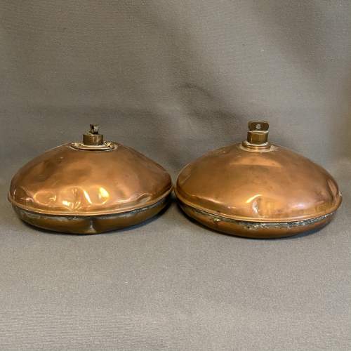 Pair of Early 20th Century Wumup Copper Bedwarmers image-1