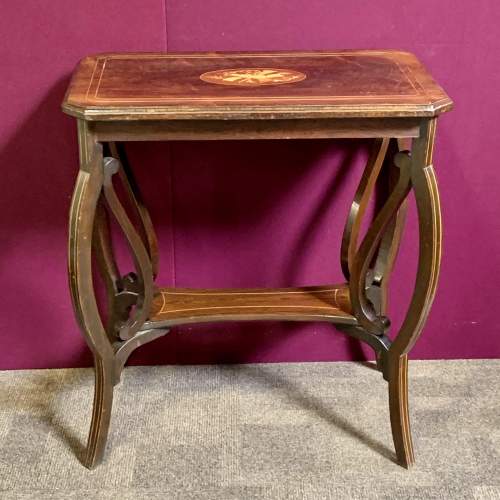 Early 20th Century Rosewood Inlaid Window Table image-2