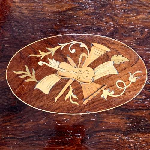 Early 20th Century Rosewood Inlaid Window Table image-3