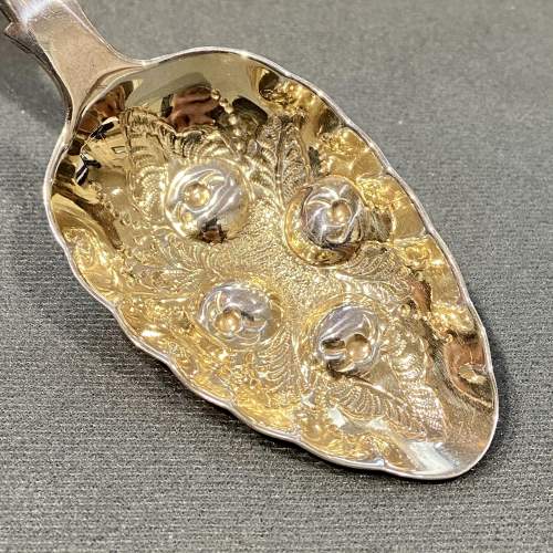 Early 19th Century Silver Berry Spoon image-2