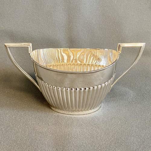 Large Four Piece Victorian Silver Tea Service image-4