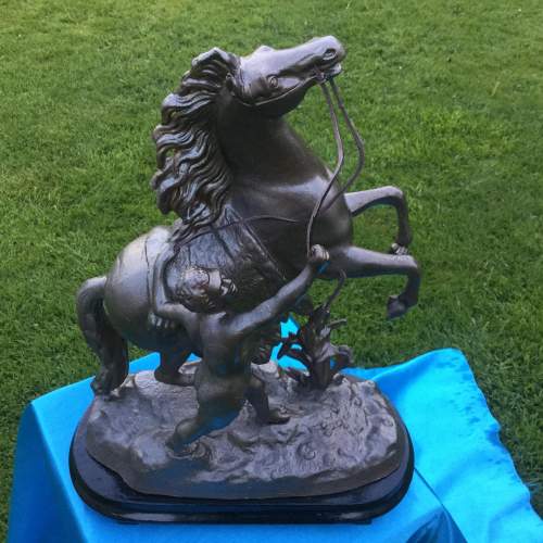 Mid 19th Century French Spelter Marley Horse image-1