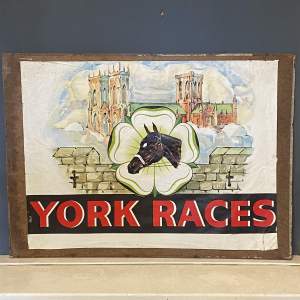 Vintage 1960s York Races Poster