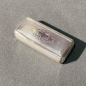 Silver Continental Snuff Box