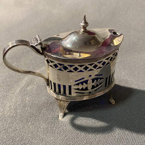 Early 20th Century Silver Mustard Pot image-1