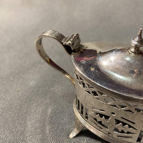 Early 20th Century Silver Mustard Pot image-6