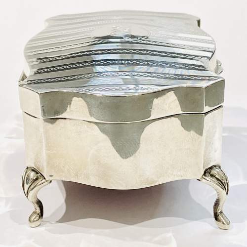 Early 20th Century Silver Trinket Box image-2