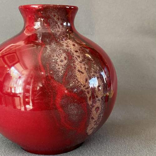 Royal Doulton Bulbous Flambé Vase image-2