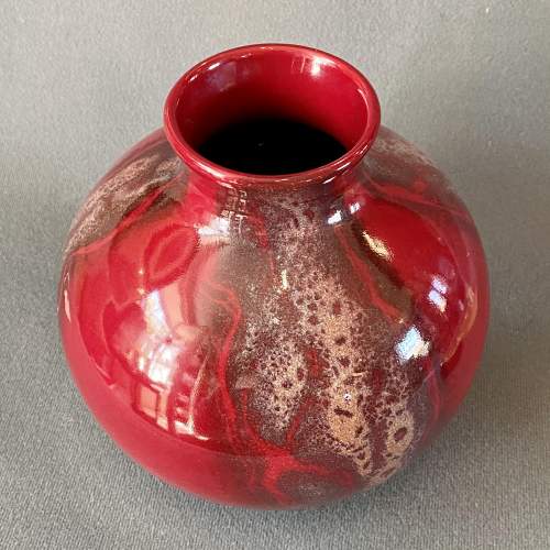 Royal Doulton Bulbous Flambé Vase image-3