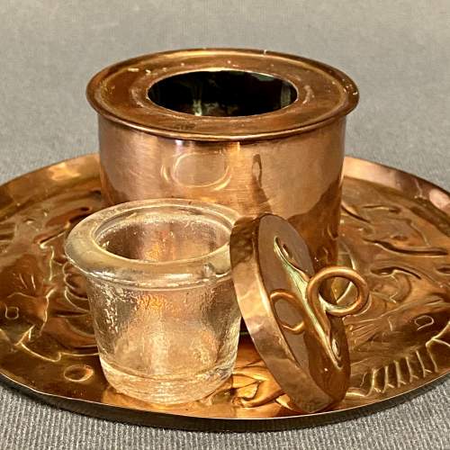 Arts and Crafts Newlyn Copper Inkstand image-5