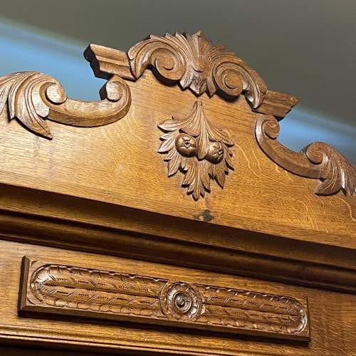 Large 19th Century French Carved Oak Dresser image-6