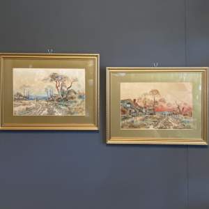 Pair of Signed Watercolour Paintings by P.M Musgrave