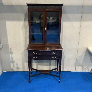 Edwardian Chippendale Style Display Cabinet