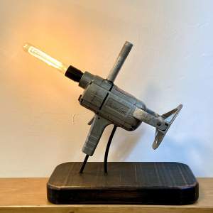 Vintage Desoutter Drill Upcycled Lamp
