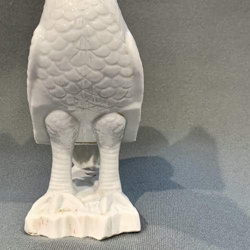 Rare Chinese Blanc De Chine Porcelain Cockerel Figure image-4