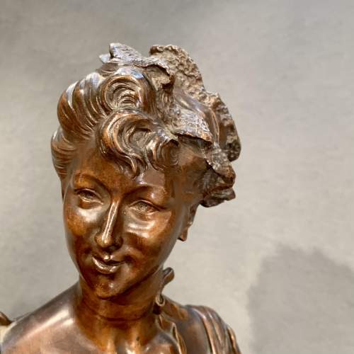 Late 19th - Early 20th Century H E Allouard Bronze Bust image-2