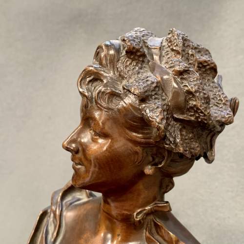 Late 19th - Early 20th Century H E Allouard Bronze Bust image-3