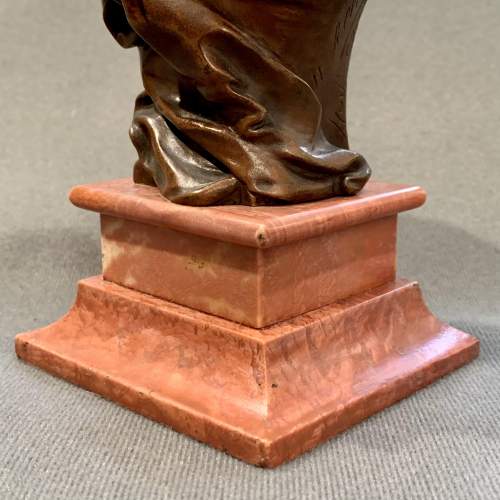 Late 19th - Early 20th Century H E Allouard Bronze Bust image-6