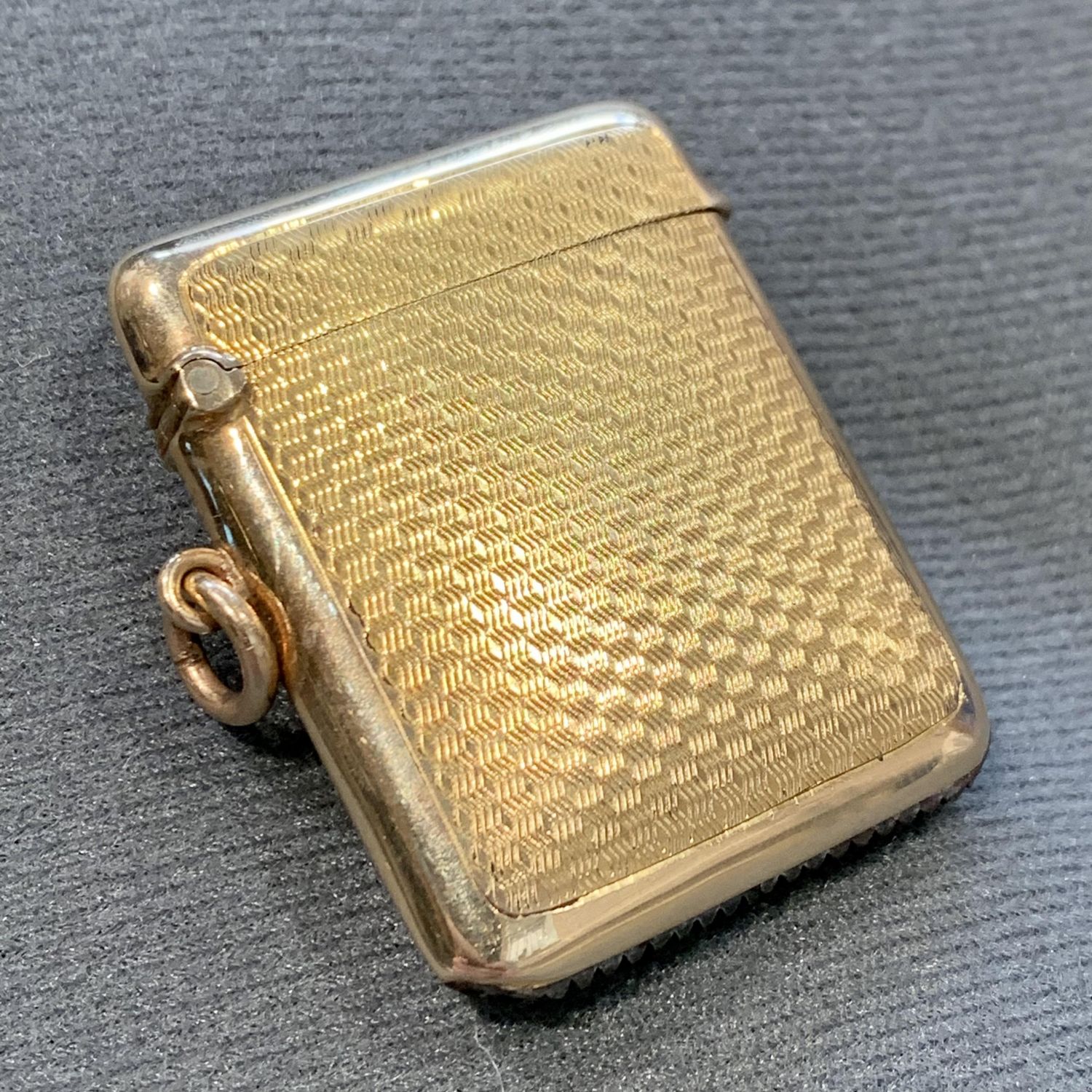 A George V 9ct Gold Vesta Case - Small Collectables - Hemswell Antique ...