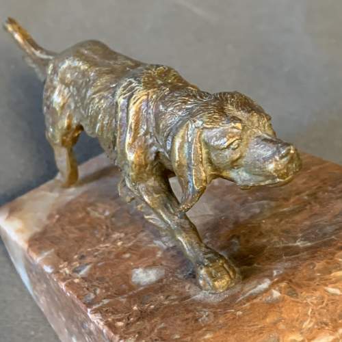 Pair Of Spelter Working Dogs Book Ends image-4