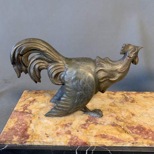 Early 20th Century French Spelter Fighting Cocks image-3