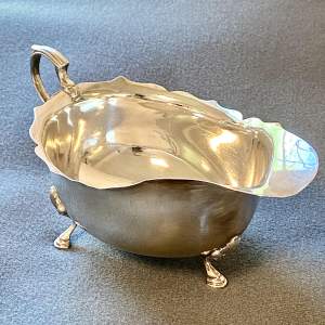 Early 20th Century Walker and Hall Silver Cream Jug