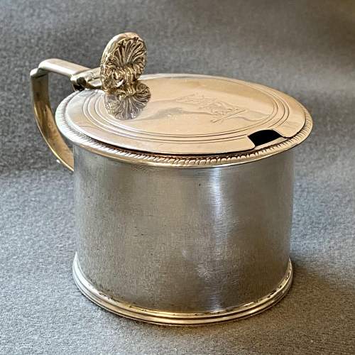 19th Century Silver Mustard Pot Holder image-1
