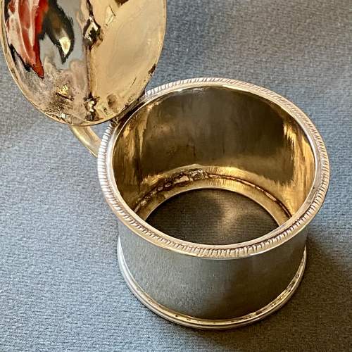 19th Century Silver Mustard Pot Holder image-2