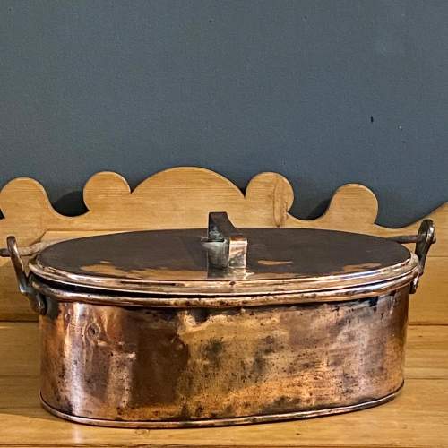 English Copper Oval Cooking Vessel image-2