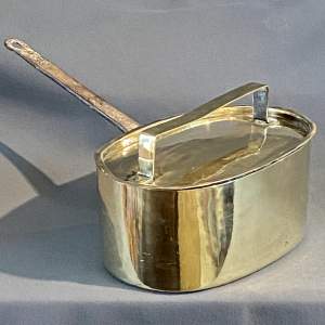 French Vintage Brass Pan with Lid