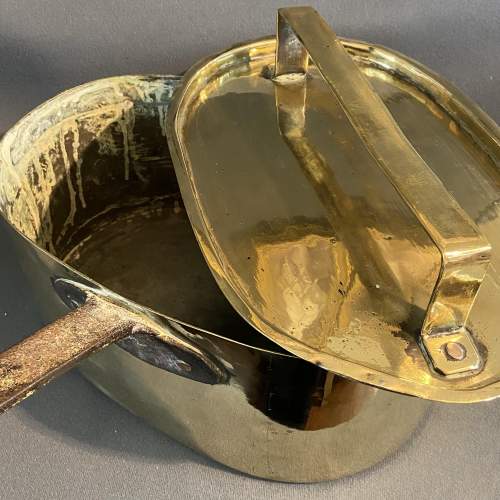 French Vintage Brass Pan with Lid image-3