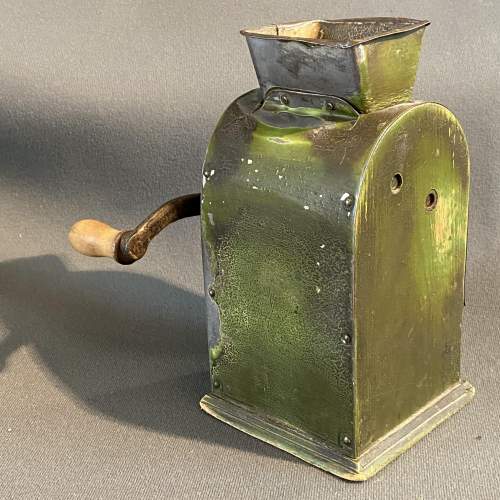 19th Century Swedish Green Metal Coffee Grinder image-3