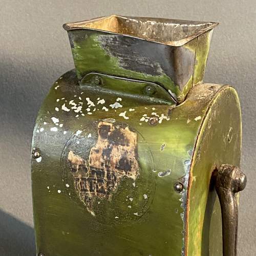 19th Century Swedish Green Metal Coffee Grinder image-4