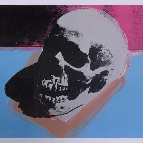 Andy Warhol Lithographic Print Of A Skull image-2