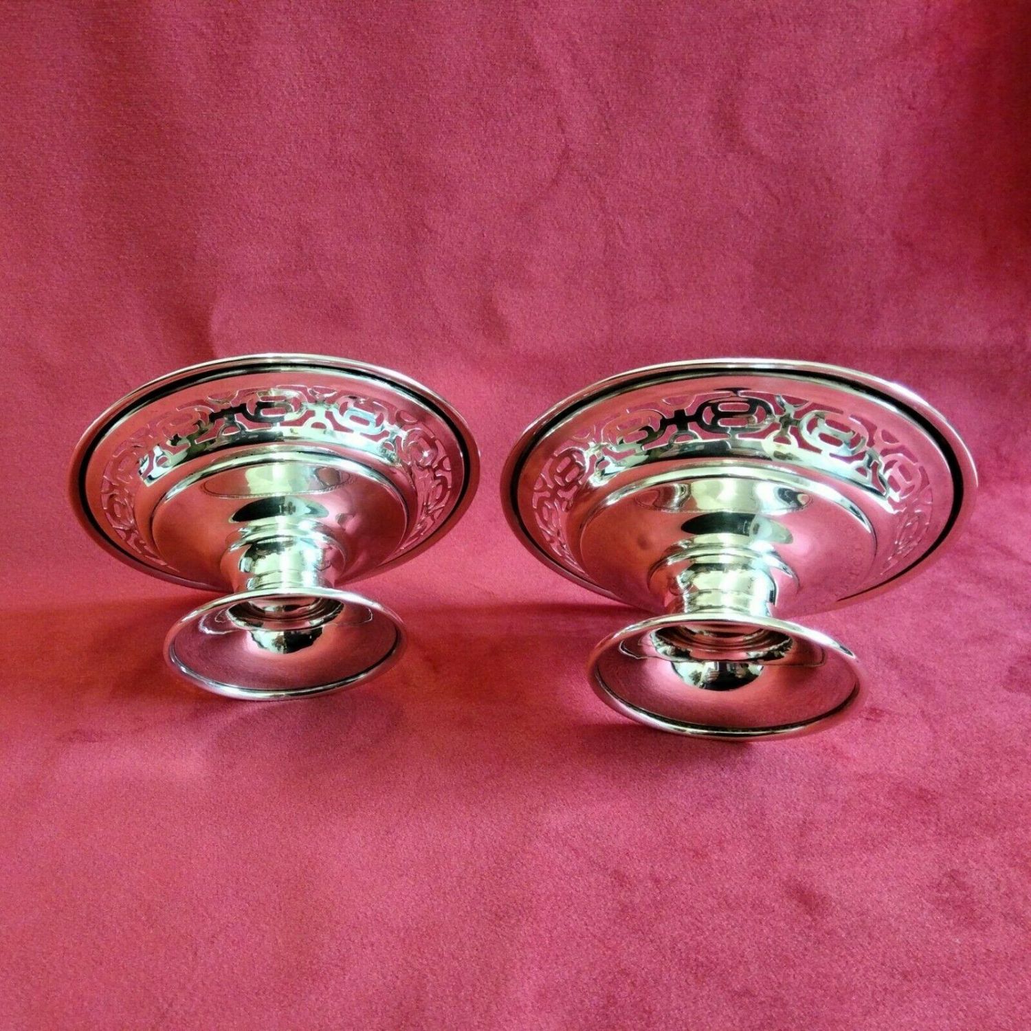 Matching Pair Of Silver Bon Bon Dishes. Walker & Hall 1922 - Gifts for ...