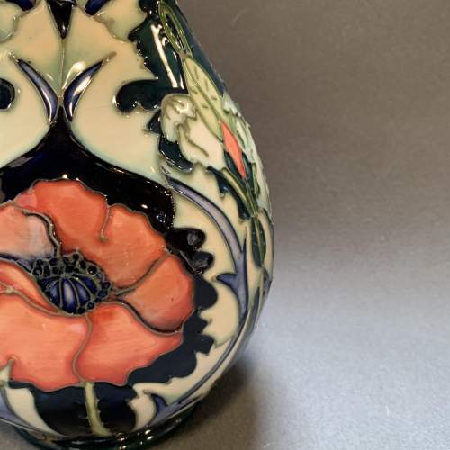 Late 20th Century Moorcroft Pottery Poppy Vase image-3