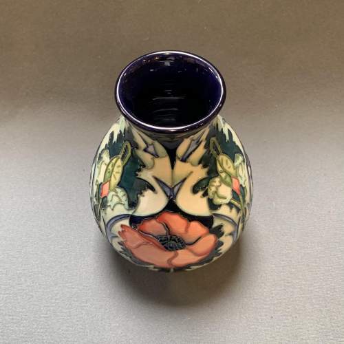 Late 20th Century Moorcroft Pottery Poppy Vase image-5