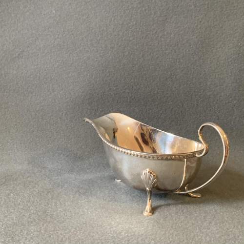 20th Century Silver Sauce Boat image-1