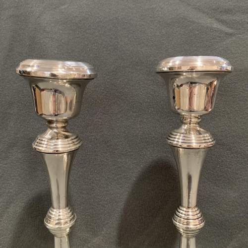 Pair Of 20th Century Silver Candlesticks image-2