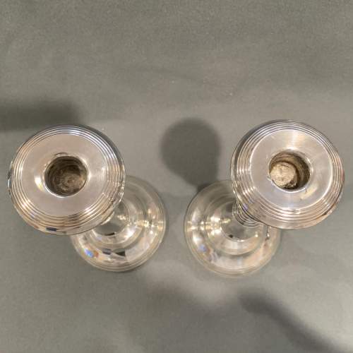 Pair Of 20th Century Silver Candlesticks image-3