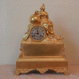Earle 19th Century French Gilt Bronze Clock by Pons de Paul