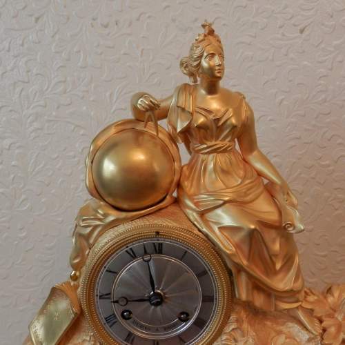 Earle 19th Century French Gilt Bronze Clock by Pons de Paul image-3