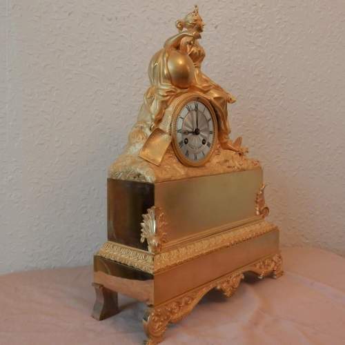 Earle 19th Century French Gilt Bronze Clock by Pons de Paul image-4