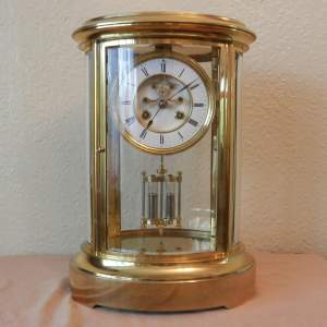 French Oval Four Glass Clock