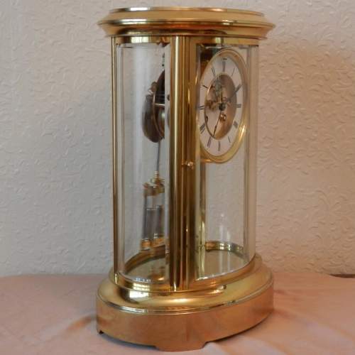 French Oval Four Glass Clock image-3