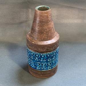 20th Century Aldo Lordi Bitossi Cylinder Vase