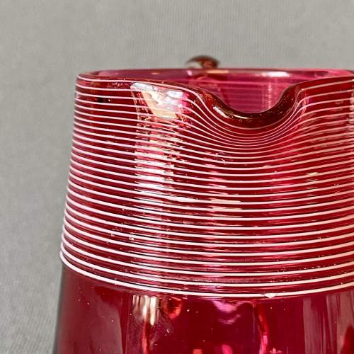 Early Victorian Cranberry Glass Jug image-5
