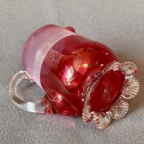 Early Victorian Cranberry Glass Jug image-4