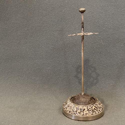 Early 20th Century Silver Hat Pin Stand image-1