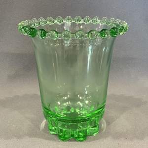 Victorian Uranium Glass Vase
